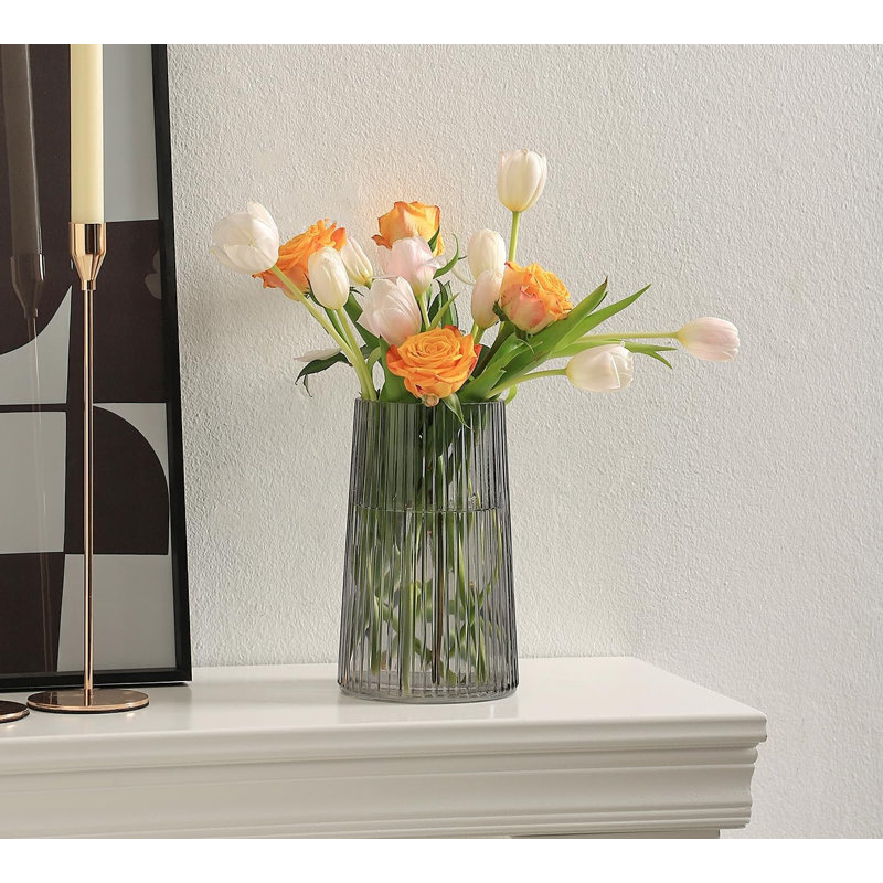 Glass Table Vase, Black