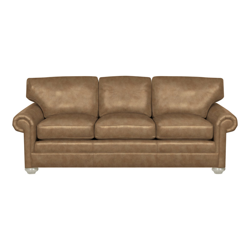 Main Street Sofa, Distinct Shroom Genuine Leather, Navajo