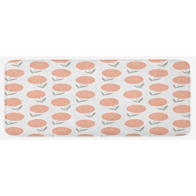 Cottage / Country Floral Synthetic Kitchen Mat