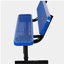 Banc en acier avec dossier 6 pi. Bleu