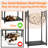Log Holder with Hooks and Fireplace Tools