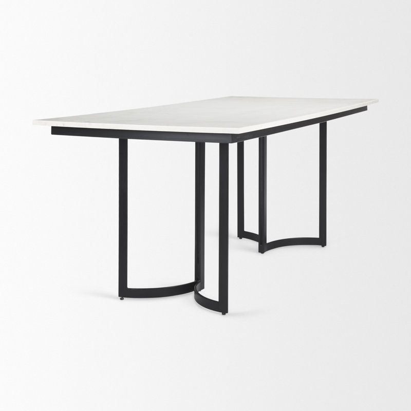 Table de salle à manger à piédestal en fer 35 po Wainwright