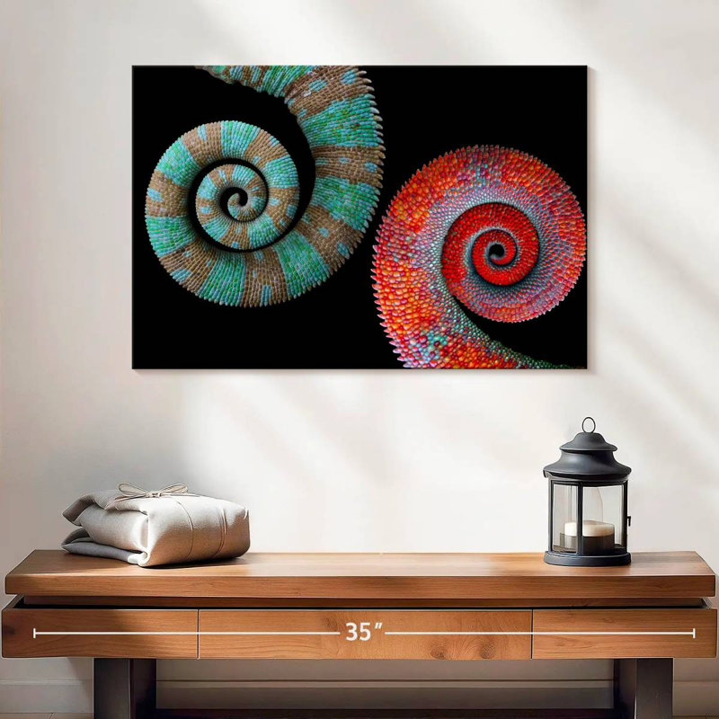 Brampt Colorful Chameleon Tails, 20" H x 30" W