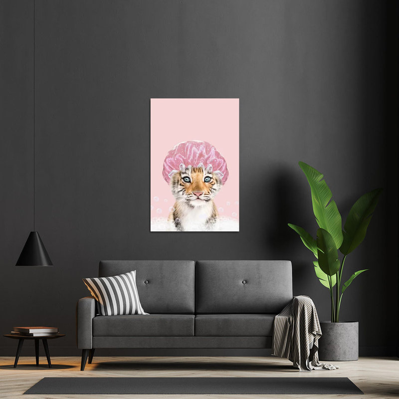 «Tiger Bathing», impression sans cadre, H 24 po x l 16 po x P 0,25 po