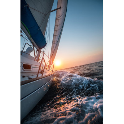 Sail Boat by Mihtiander - Wrapped Canvas Print