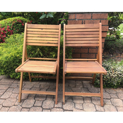 Chaise de terrasse pliante en acacia Canale