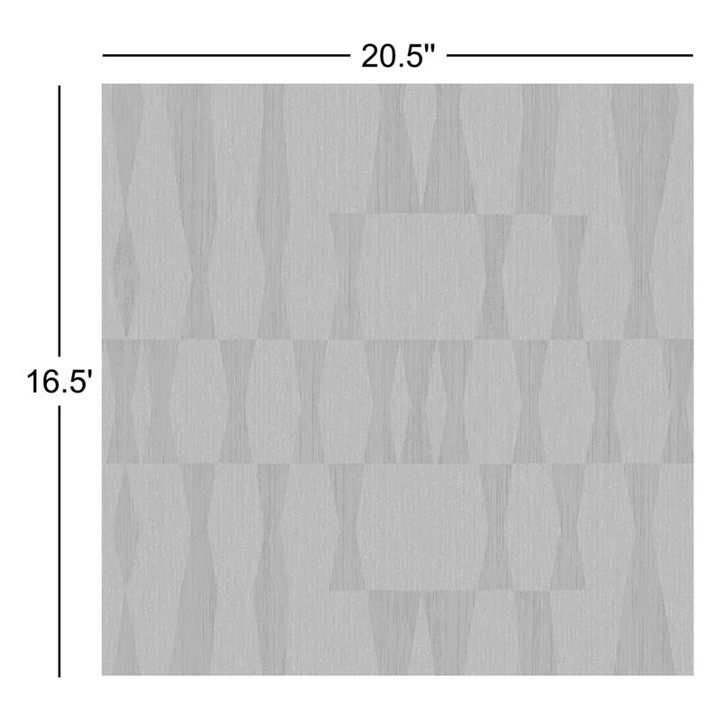 Diyar 16.5' L x 20.5" W Textured Peel and Stick Wallpaper Roll, Blue