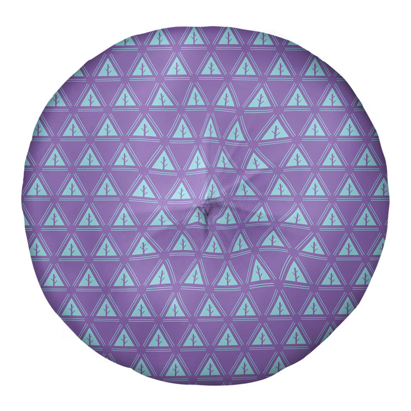 Coussin Theo Nath, 26 po x 26 po, Mauve / bleu sarcelle