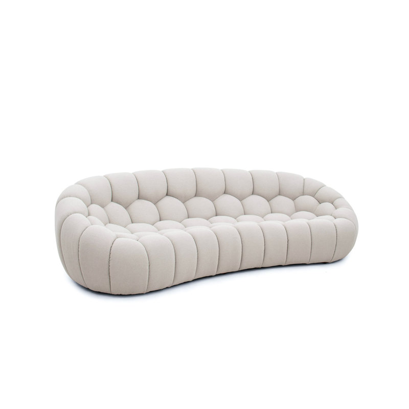 Blodget Upholstered 86.6'' Loveseat, Beige, 28.7" H x 104.7" W x 45.3" D
