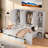 Wooden Daybed With Three Drawers, All-in-one Cabinet, Desk And Shelves-60321128-60321135