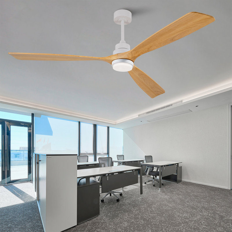 Ventilateur de plafond moderne 72 pouces avec 3 lumières à DEL à intensité variable et 3 lumières à DEL