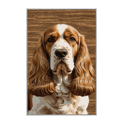 Washable Sussex Spaniel Dogs Area Rug
