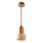 Sila Wood & Travertine Pendant