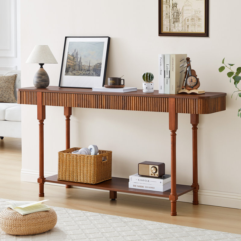 Console 62,99 po, H 31,49 po x l 62,99 po x P 15,74 po, Noyer