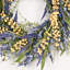 Couronne de fleurs artificielle 22 po avec fleurs et feuilles-2034570855