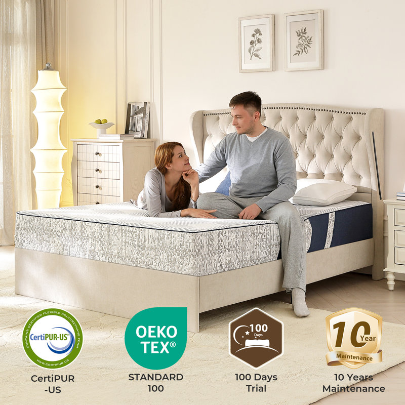 Matelas en mousse viscoélastique 12 ", Très grand lit