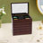 Wood Jewelry Box + Mirror