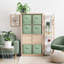 Sorbus Foldable Storage Cubes - 6 Pack, 11 Inch, Sage Green, Fabric, Foldable, Storage And Organization, Versatile Use, Collapsible Storage, Lightweight And Durable