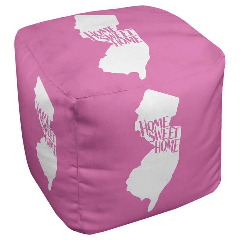 Repose-pieds cube new jersey home, Rose