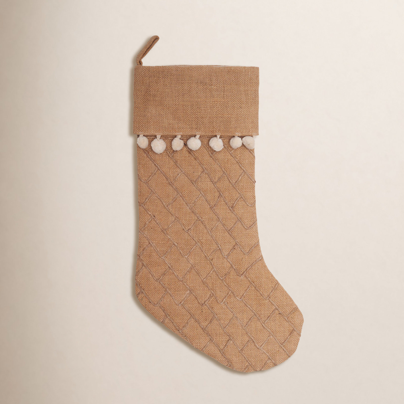 Burlap Stocking