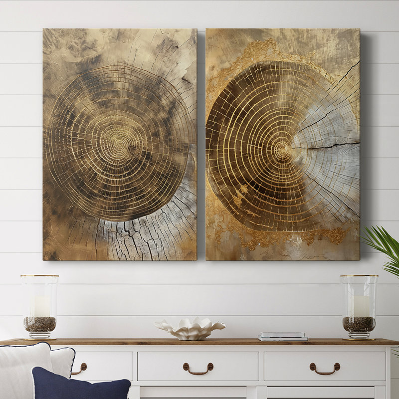 ABSTRACT Series CCXI - Toile tendue avec châssis de qualité supérieure - Prêt à être accroché, H 18 po x l 24 po