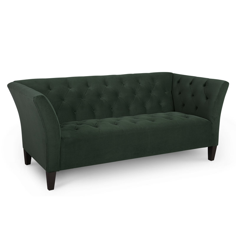 Carruth Upholstered 76'' Sofa, Bella Hunter Performance Velvet