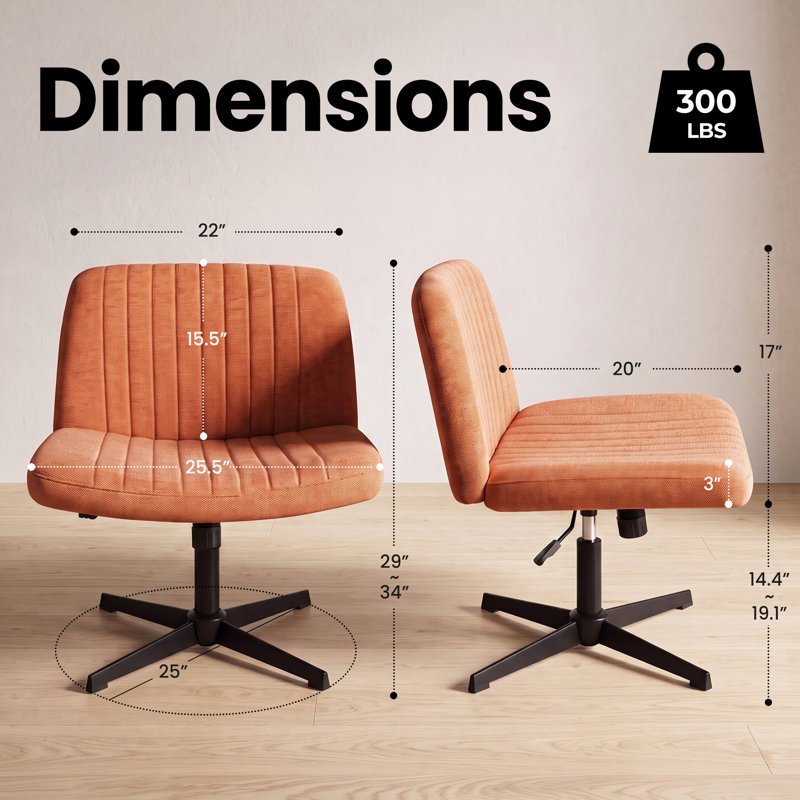 Chaise de bureau Taneha, Brun
