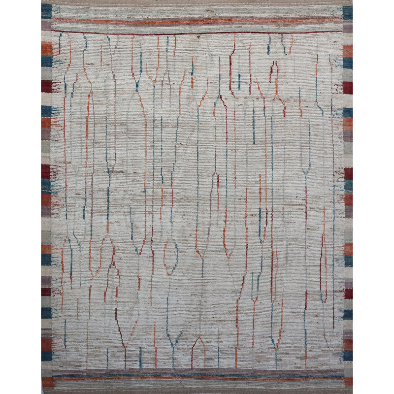 Tapis multicolore de haute qualité noué à la main