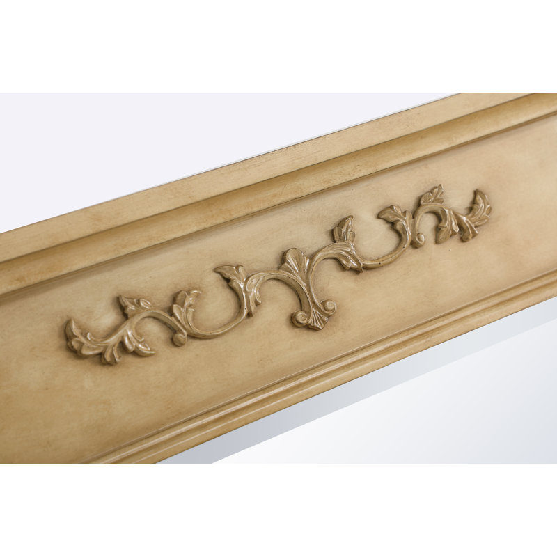 Miroir de salle de bain/meuble-lavabo traditionnel Nai, Beige antique, 36 po x 28 po