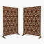 Helary 6 ft. H x 4 ft. W Metal Privacy Screen-99170902