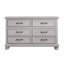 Ensemble de chambre à coucher 5 pièces avec deux tables de chevet, commode, commode et grand lit-2007354257-2007354260