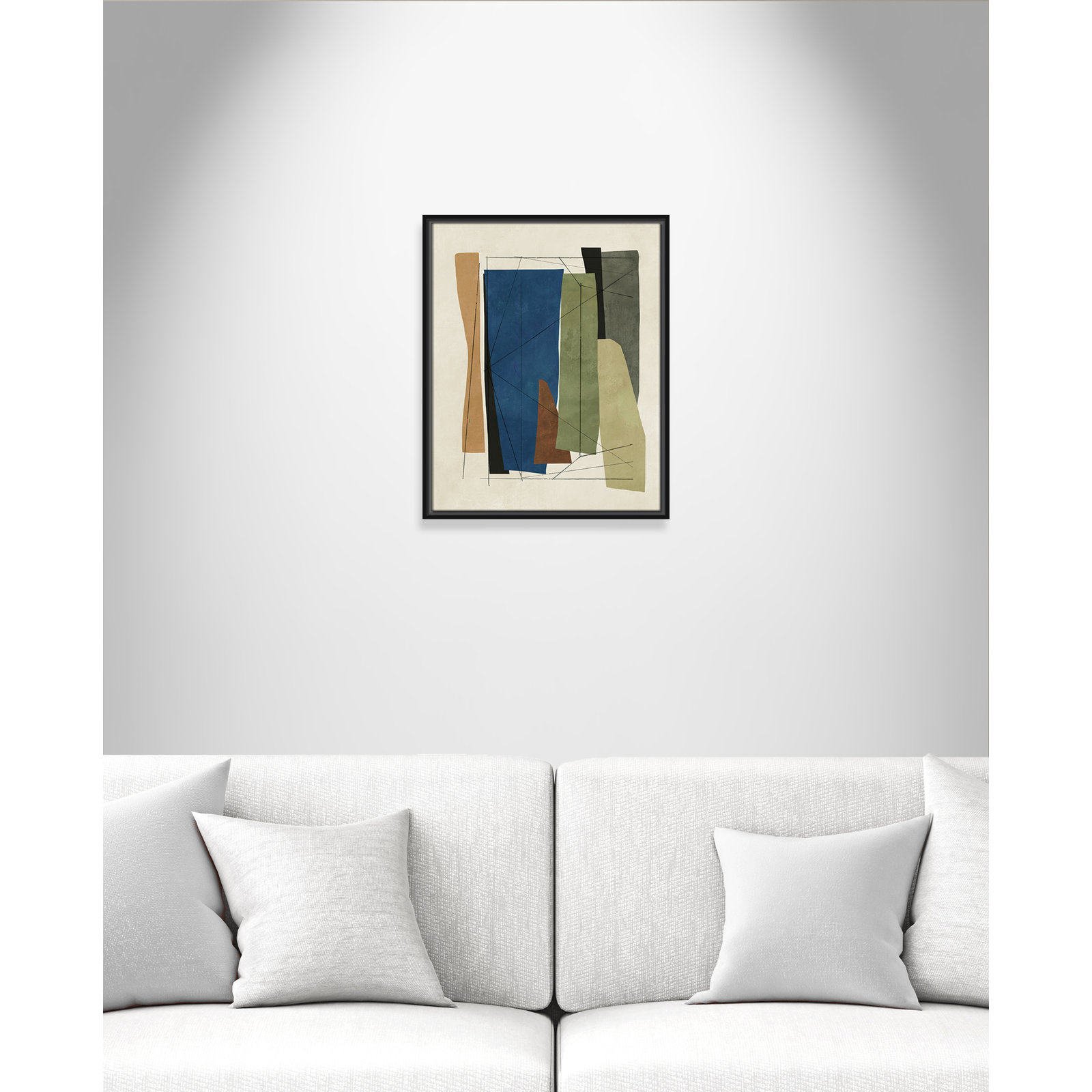 Beckton "Sync I" Print by Tom Reeves, Black Framed, 21.5" H x 17.5" W x 2" D