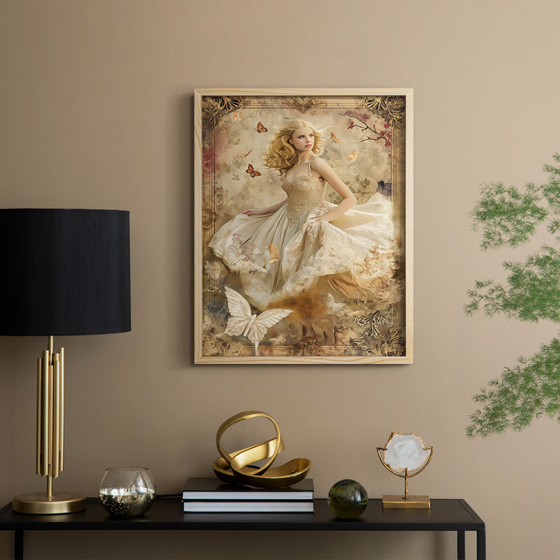 Reproduction encadrée WOMEN Series CECLVI - bois massif, H 11 po x l 9 po