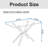 47.24" Rectangular Tempered Glass Dining Table With Metal Legs-884011536