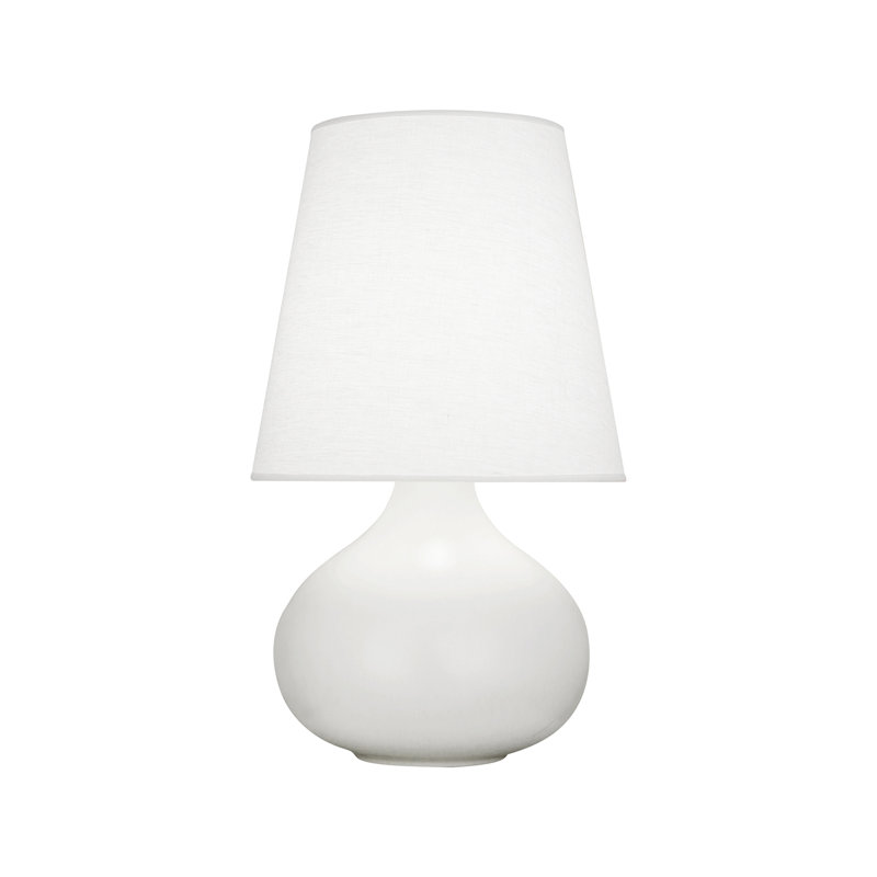 Petite lampe d'appoint June, Lis mat, H 23,5 po x l 11,88 po x P 11,88 po, Huître
