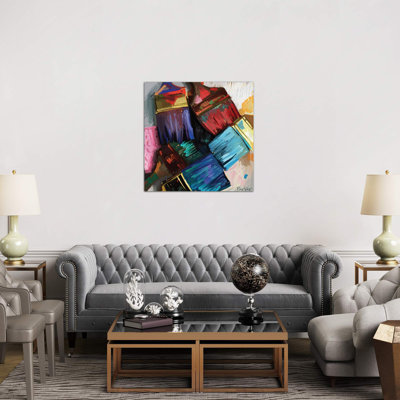Real Life Is Messy - Wrapped Canvas Painting