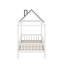 Lit simple en bois avec clôture-228077492