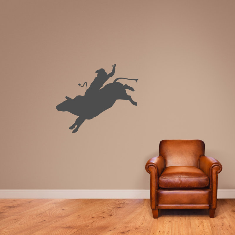 Décalcomanie murale un avenant bull, Gris