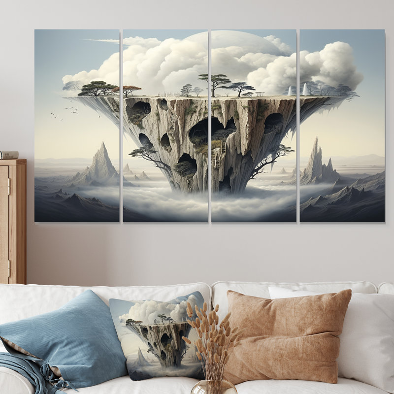 "Mind-Blowing", paysage surréel III, H 28 po x l 48 po