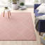 Longchamps Hand Tufted Wool Pink Rug-1094685641