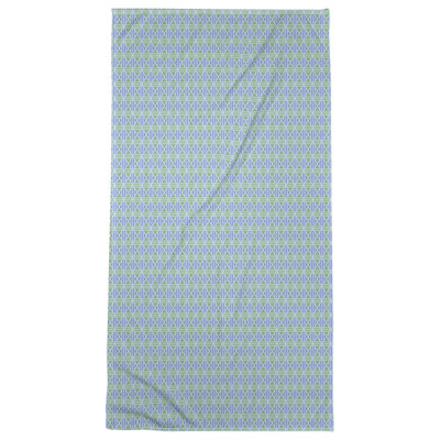 Serviette de bain à losanges