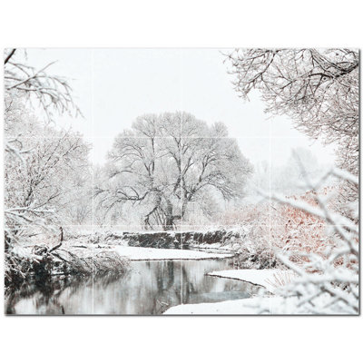 4.25'' x 4.25'' Satin Ceramic Decorative Mural