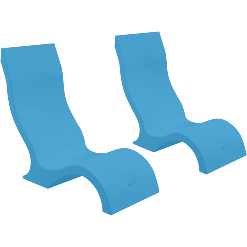 Ledge Lounger Signature Chair In Pool Chair (2), Blue