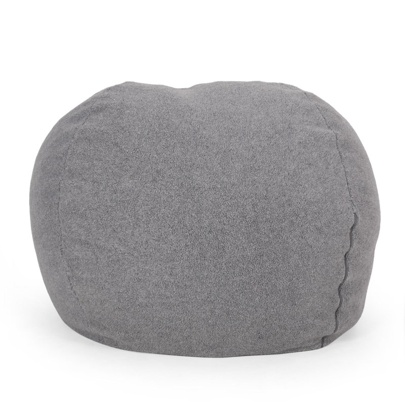Clinger bean bag, Gray Fabric, 25" H x 34" W x 34" D