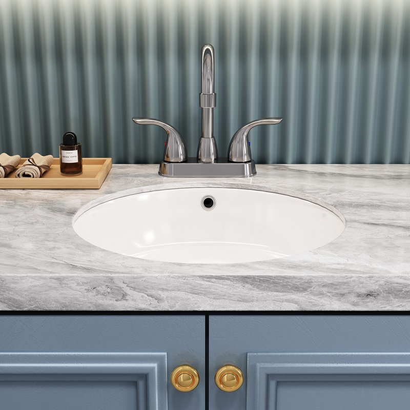 Finish Bathroom Sink Faucet 12.3", 2 Handles, 360 Swivel, Deck Mounted, , Stain-, Plate 12.3" Faucet, 2, Swivel Spout,