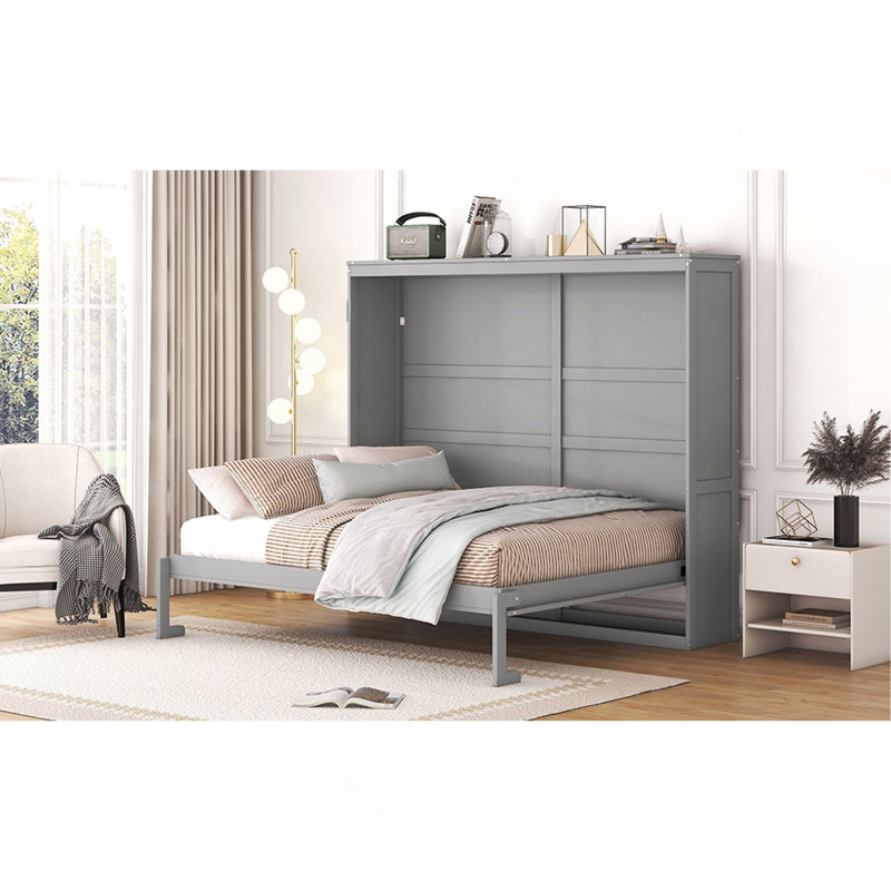 Lit escamotable Murphy, Gris, Grand lit