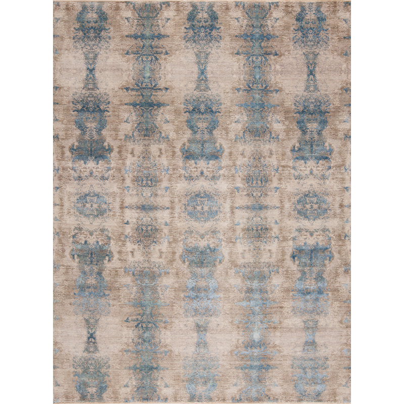 Pantheon Handmade Wool Damask Area Rug