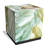 Reverse Printed Beveled Art Glass Cocktail Table End Table