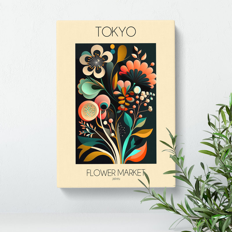 Tokyo Flower Market Exhibition 12 - Wrapped Canvas, 91cm H x 60cm W x 3cm D