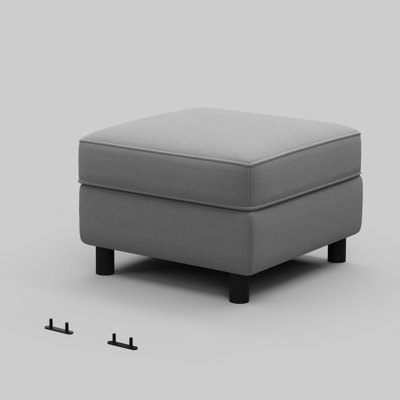Single Modular Sofa Ottoman With Storage